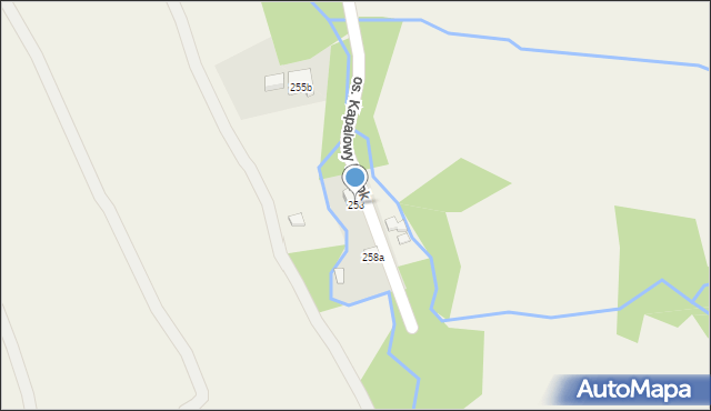 Lachowice, Lachowice, 258, mapa Lachowice