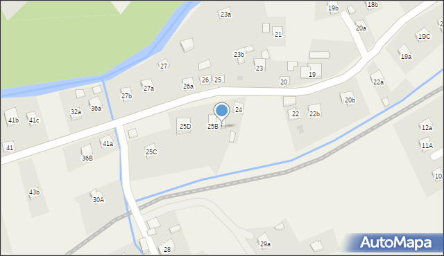 Lachowice, Lachowice, 25a, mapa Lachowice