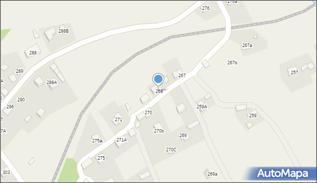 Lachowice, Lachowice, 268, mapa Lachowice