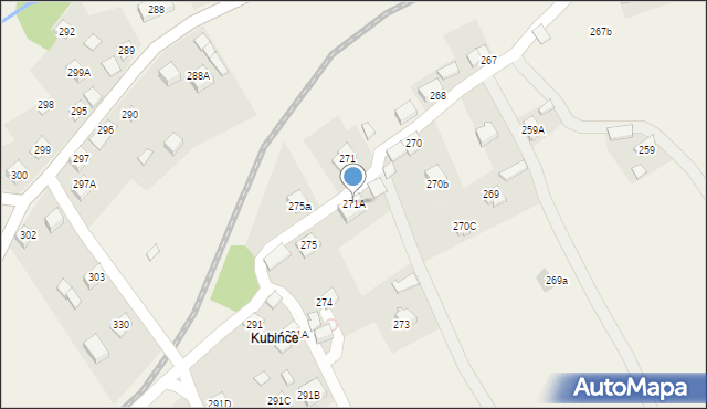 Lachowice, Lachowice, 271A, mapa Lachowice