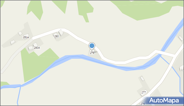 Lachowice, Lachowice, 279, mapa Lachowice