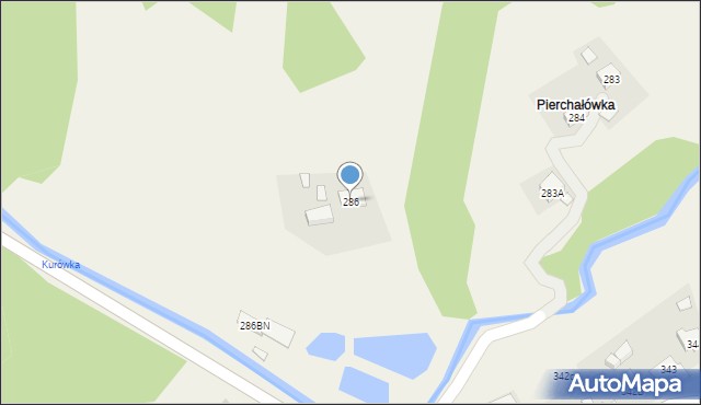 Lachowice, Lachowice, 286, mapa Lachowice