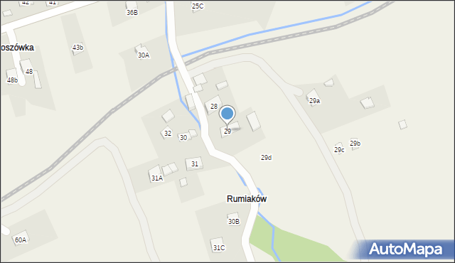 Lachowice, Lachowice, 29, mapa Lachowice