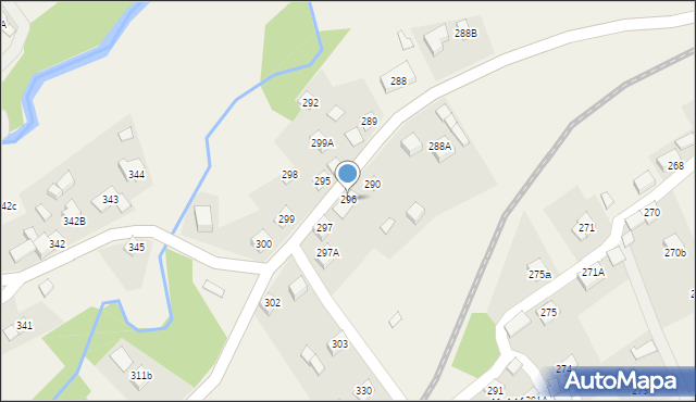 Lachowice, Lachowice, 296, mapa Lachowice