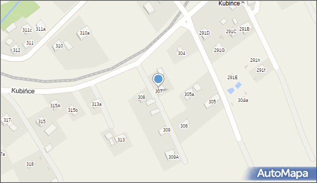 Lachowice, Lachowice, 307, mapa Lachowice