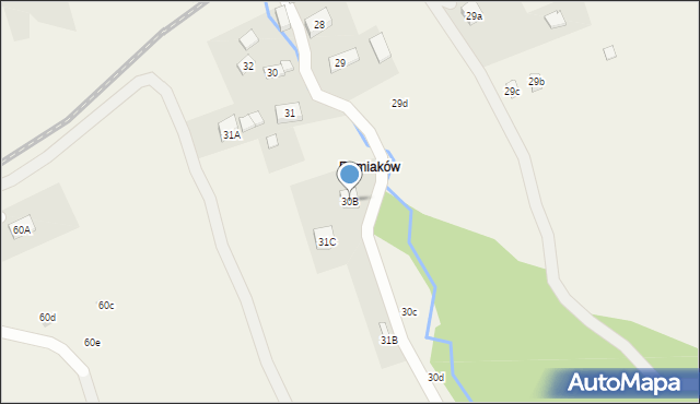 Lachowice, Lachowice, 30B, mapa Lachowice