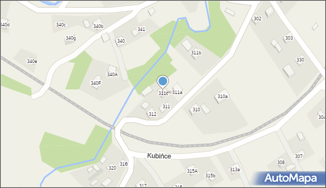 Lachowice, Lachowice, 311c, mapa Lachowice