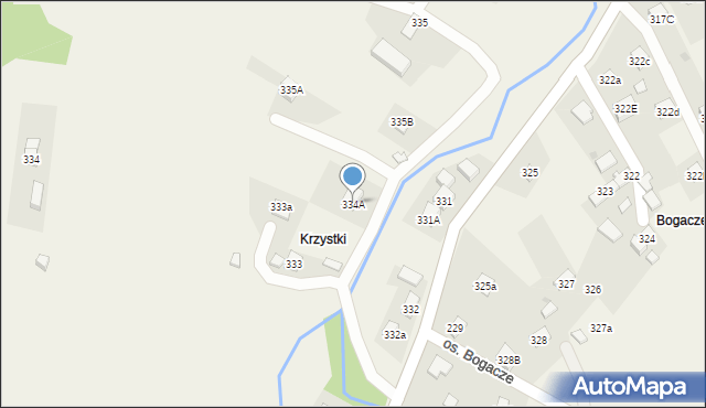 Lachowice, Lachowice, 334A, mapa Lachowice