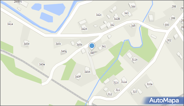 Lachowice, Lachowice, 340, mapa Lachowice