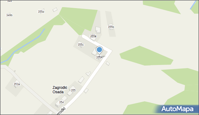 Lachowice, Lachowice, 355A, mapa Lachowice