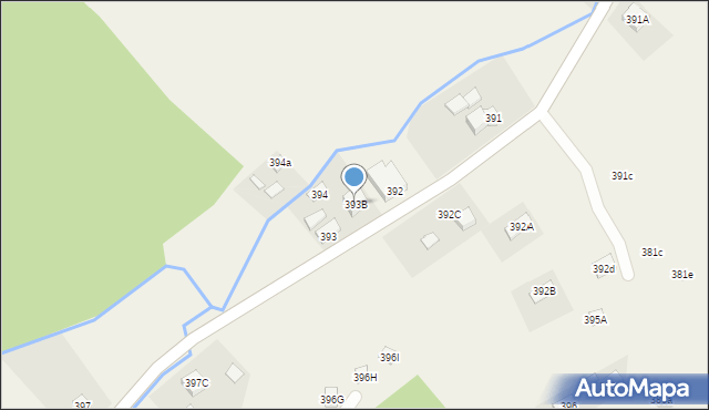 Lachowice, Lachowice, 393B, mapa Lachowice