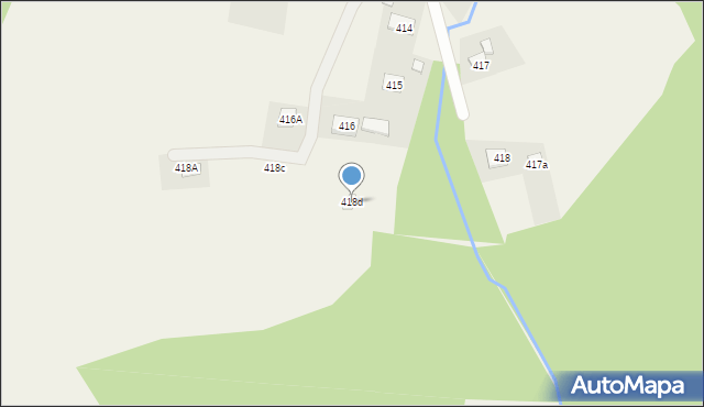 Lachowice, Lachowice, 418d, mapa Lachowice