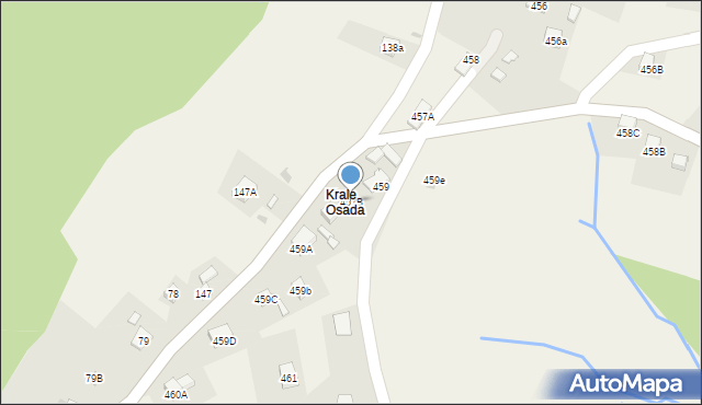 Lachowice, Lachowice, 457B, mapa Lachowice