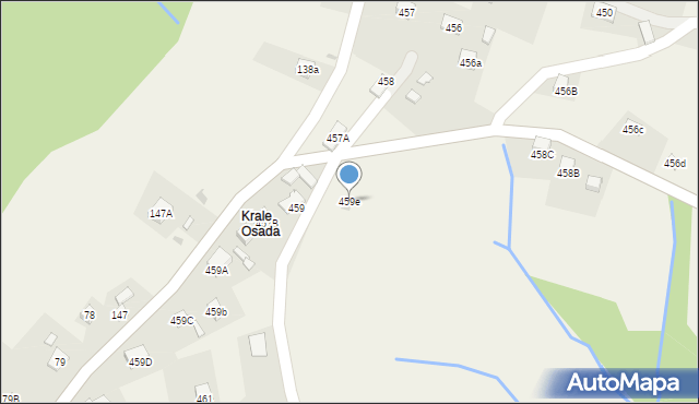 Lachowice, Lachowice, 459e, mapa Lachowice