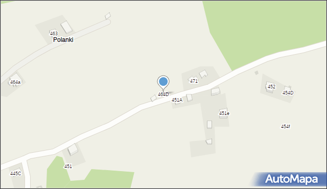 Lachowice, Lachowice, 464D, mapa Lachowice