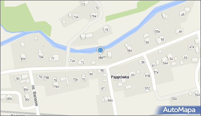 Lachowice, Lachowice, 58b, mapa Lachowice