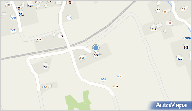 Lachowice, Lachowice, 60A, mapa Lachowice