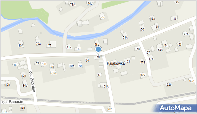 Lachowice, Lachowice, 68, mapa Lachowice