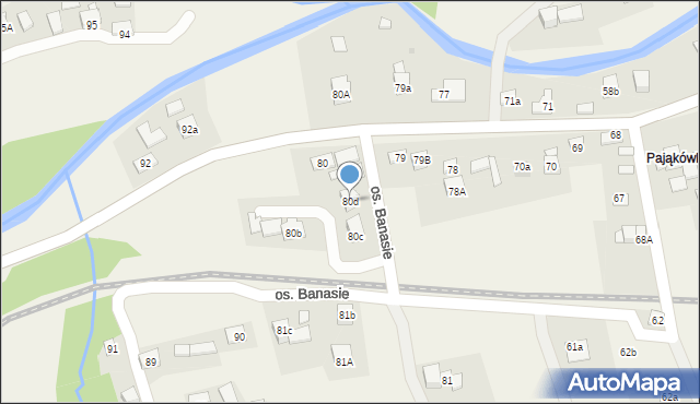 Lachowice, Lachowice, 80d, mapa Lachowice