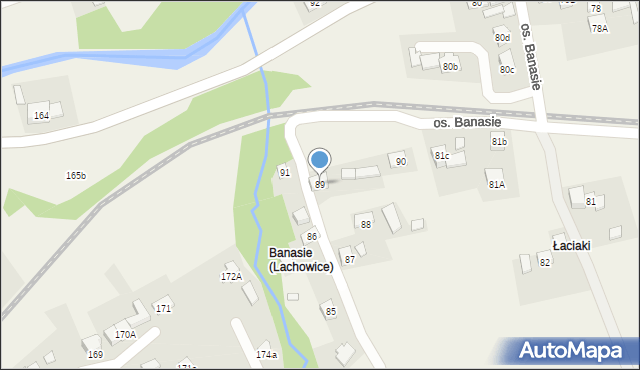 Lachowice, Lachowice, 89, mapa Lachowice