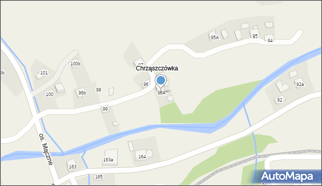 Lachowice, Lachowice, 96A, mapa Lachowice
