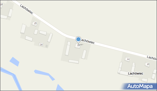 Lachówiec, Lachówiec, 13, mapa Lachówiec