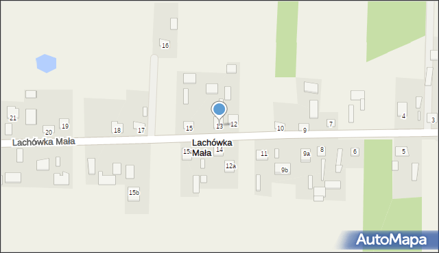 Lachówka Mała, Lachówka Mała, 13, mapa Lachówka Mała