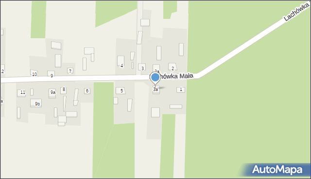 Lachówka Mała, Lachówka Mała, 3a, mapa Lachówka Mała