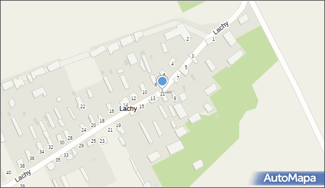 Lachy, Lachy, 11, mapa Lachy