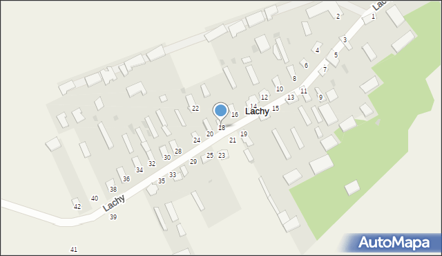 Lachy, Lachy, 18, mapa Lachy