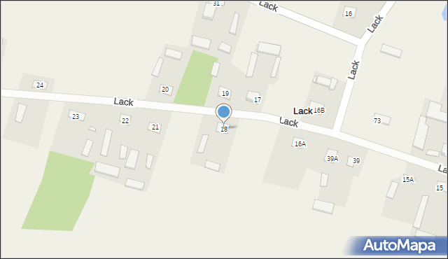 Lack, Lack, 18, mapa Lack