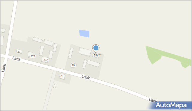 Lack, Lack, 29a, mapa Lack
