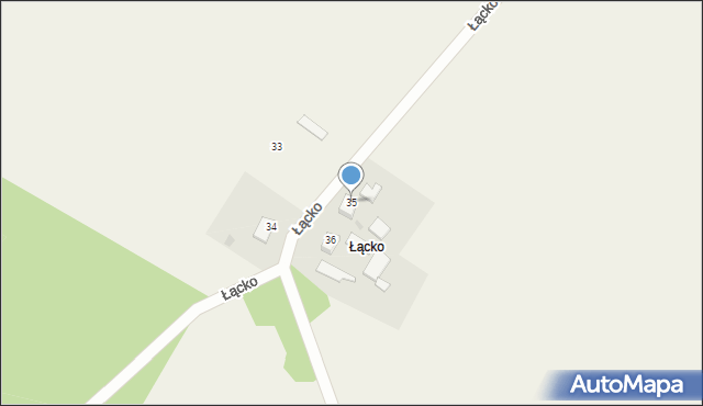 Łącko, Łącko, 35, mapa Łącko