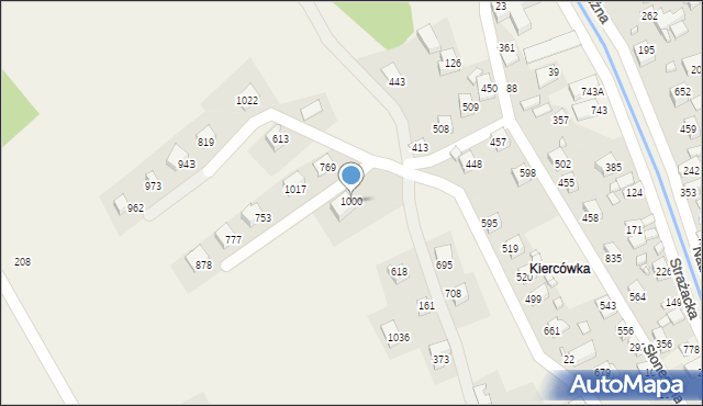 Łącko, Łącko, 1000, mapa Łącko