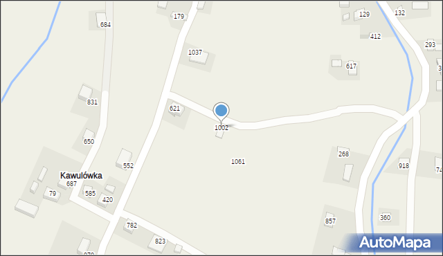 Łącko, Łącko, 1002, mapa Łącko