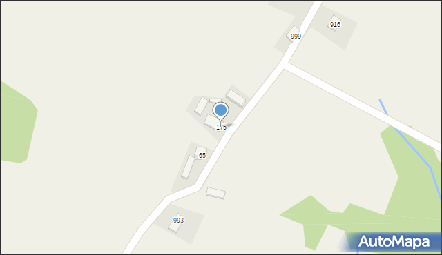 Łącko, Łącko, 175, mapa Łącko