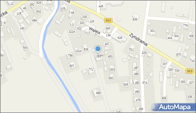 Łącko, Łącko, 193, mapa Łącko