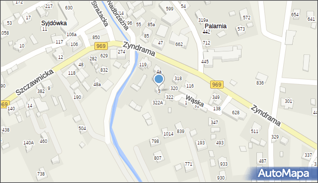 Łącko, Łącko, 3, mapa Łącko