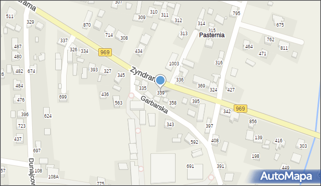 Łącko, Łącko, 339, mapa Łącko