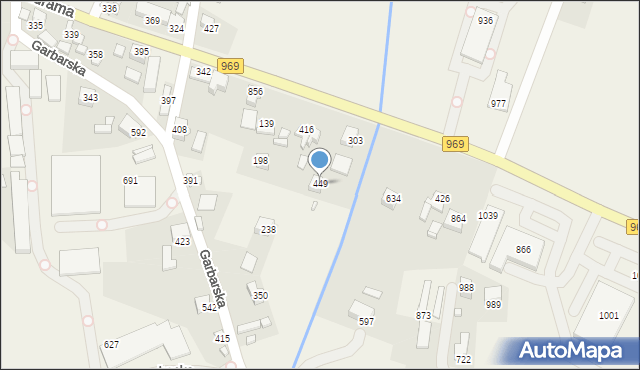 Łącko, Łącko, 449, mapa Łącko