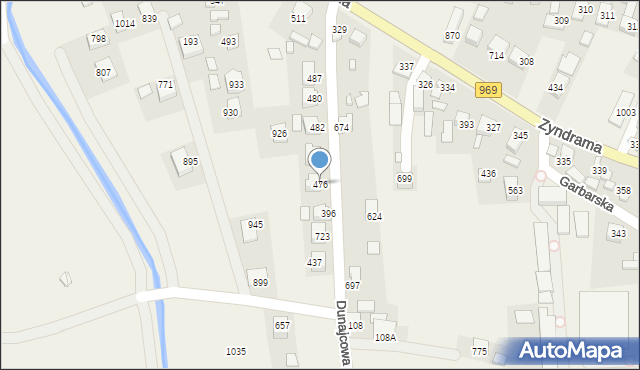 Łącko, Łącko, 476, mapa Łącko