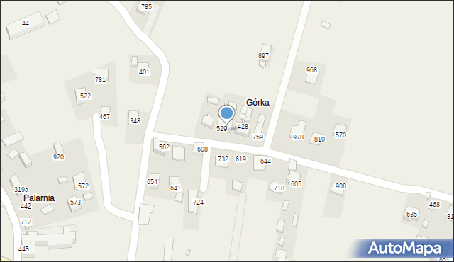 Łącko, Łącko, 530, mapa Łącko