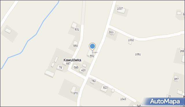 Łącko, Łącko, 689, mapa Łącko
