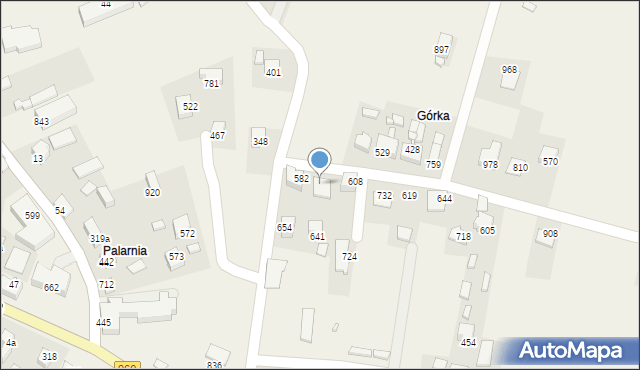 Łącko, Łącko, 719, mapa Łącko