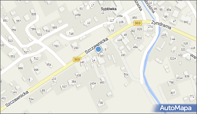 Łącko, Łącko, 770, mapa Łącko