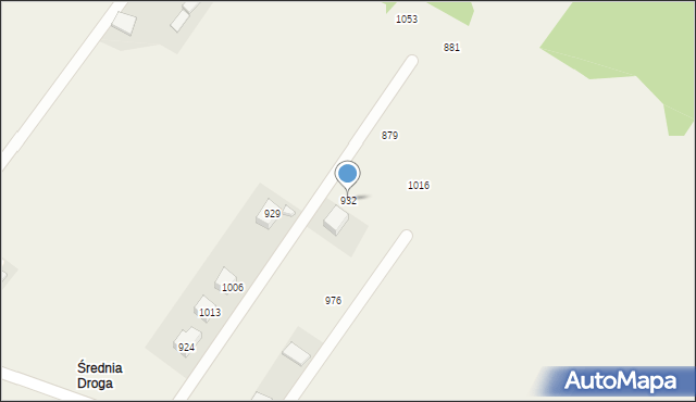 Łącko, Łącko, 932, mapa Łącko