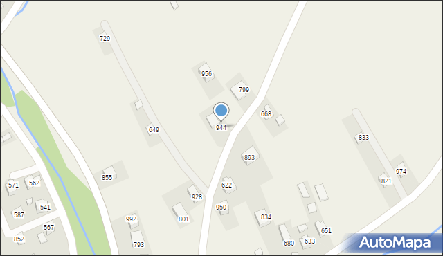 Łącko, Łącko, 944, mapa Łącko