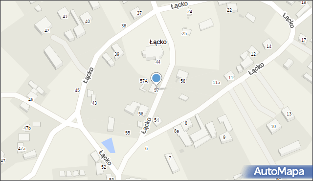 Łącko, Łącko, 57, mapa Łącko