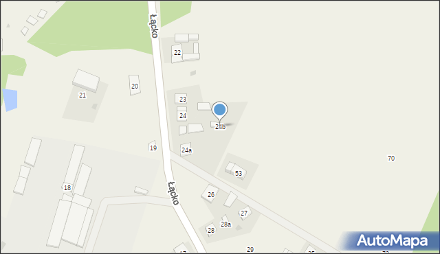 Łącko, Łącko, 24b, mapa Łącko