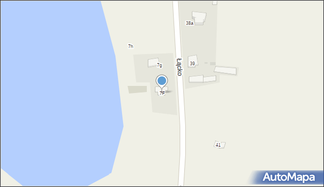 Łącko, Łącko, 7F, mapa Łącko